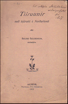 Tilraunir með trjárækt á Norðurlandi # 28890
