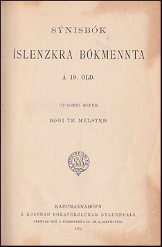 Sýnisbók íslenskra bókmennta á 19. öld # 28911