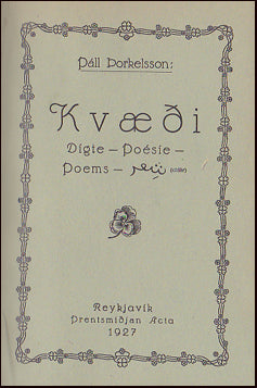 Kvæði eftir Pál Þorkelsson # 66692