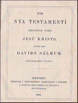 Hið nýa testamenti drottins vors # 88377