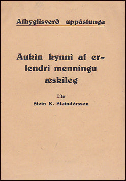 Aukin kynni af erlendri menningu æskileg # 29928