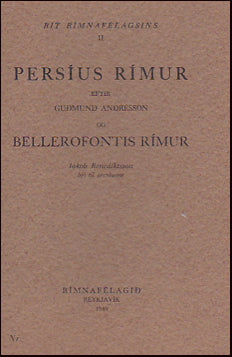 Persíus rímur # 58291