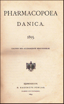 Pharmacopoea Danica 1893 # 30388