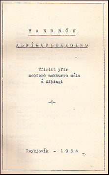 Handbók Alþýðuflokksins # 30466