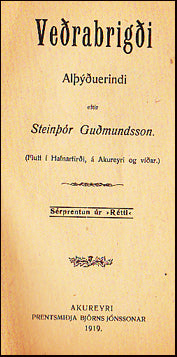 Veðrabrigði # 30565