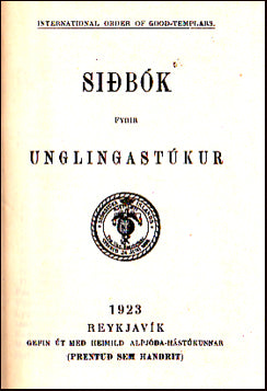 Siðabók fyrir Unglingastúkur # 30663