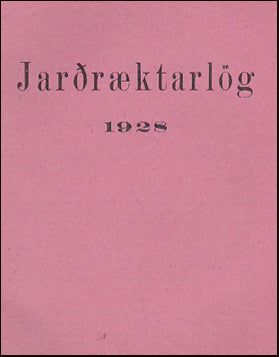 Jarðræktarlög 1928 # 30824