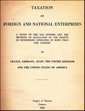 Taxation of Foreign and National Enterprises # 30905