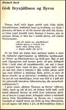 Gísli Brynjúlfsson og Byron # 30917