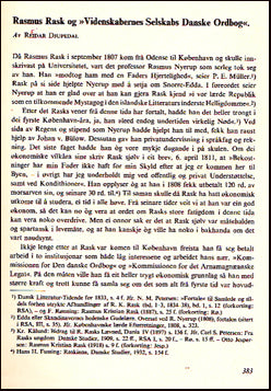 Rasmus Rask og „Videnskaberns Selskaps Danske Oedbog“ # 30919