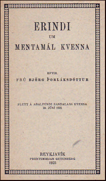 Erindi um mentamál kvenna # 31028