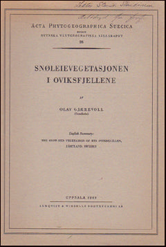 Snøleievegatasjonen i Oviksfjellene # 31044