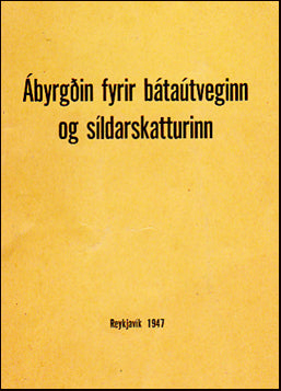 Ábyrgðin fyrir bátaútveginn og síldarskatturinn # 31069