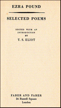 Selected Poems by Ezra Pound # 31871