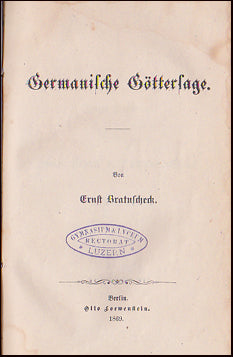 Germanische Göttersage # 32302