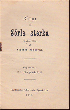 Rímur af Sörla sterka # 32303