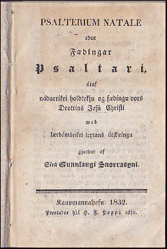 Psalterium Natale edur Fædíngar Psaltari # 32712