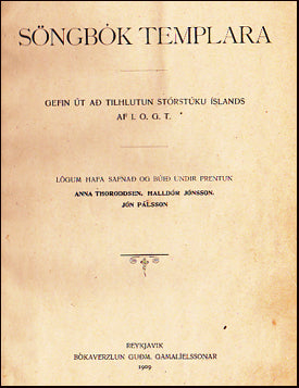 Söngbók Templara # 33286