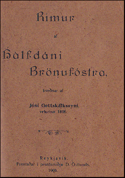 Rímur af Hálfdáni Brönufóstra # 34531