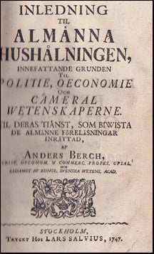 Inledning til Almånna Hushålningen # 34901