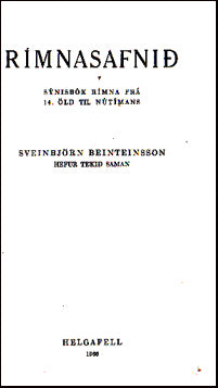 Rímnasafnið. Sýnisbók rímna frá 14. öld til nútímans # 35282