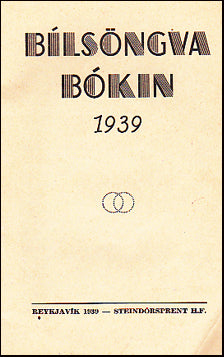 Bílsöngvabókin 1939 # 35620