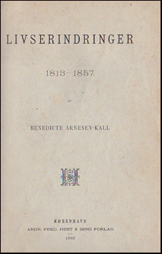 Livserindringer 1813-1857 # 35562
