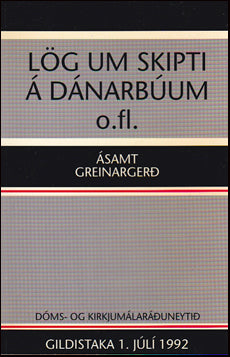 Lög um skipti á dánarbúum o.fl. # 72349