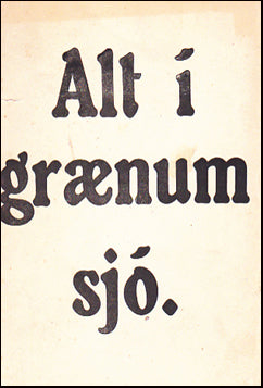 Alt í grænum sjó # 36388