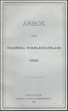 Árbók Hins íslenzka fornleifafélags 1886 # 36394