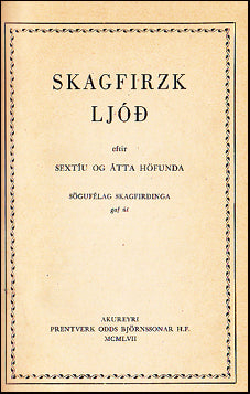 Skagfirzk ljóð # 36704
