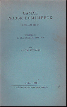 Gamal norsk homiliebok # 37081