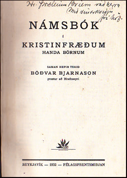 Námsbók í kristinfræðum handa börnum # 37121