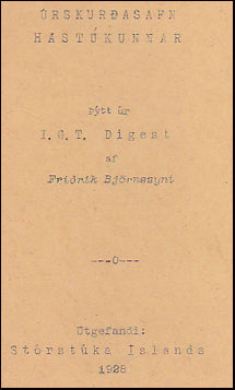 Úrskurðasafn Hástúkunnar # 37305