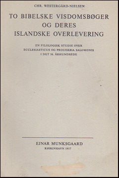 To bibelske visdomsbøger # 37432