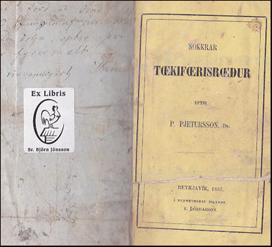 Nokkrar tækifærisræður eptir P. Pjetursson # 86200