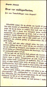 Hvar var stakkgarðurinn, þar sem Vatnsfirðingar voru drepnir? # 37501