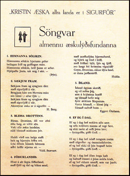 Söngvar almennu æskulýðsfundanna # 37503