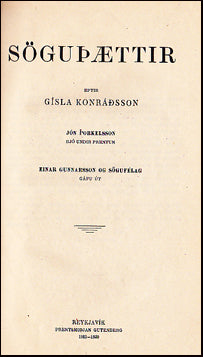 Söguþættir eptir Gísla Konráðsson # 71502