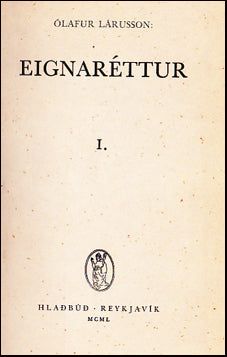 Eignaréttur I. # 85855