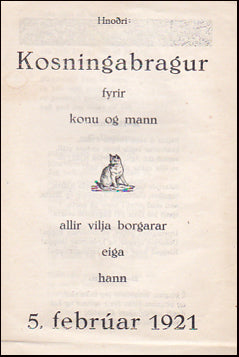 Kosningabragur fyrir konu og mann # 38368
