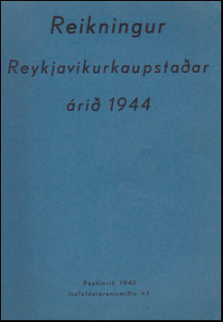 Reikningur Reykjavíkurkaupstaðar árið 1944 # 38383