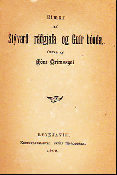 Rímur af Stývarði ráðgjafa og Gnír bónda # 38511