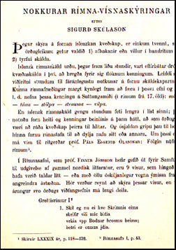 Nokkurar rímna-vísnaskýringar # 38705