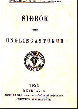 Siðabók fyrir unglingastúkur # 38748