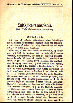 Saltkjöts-rannsókni # 38798