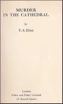 Murder in the Cathedral # 39212