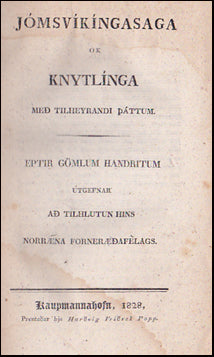Jómsvíkíngasaga ok Knytlinga # 39671