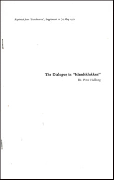 The Dialogue in "Íslandsklukkan" # 40012