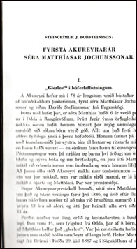 Fyrsta Akureyrarár séra Matthíasar Jochumssonar # 40024